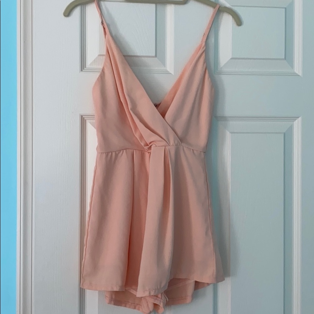 peach romper
